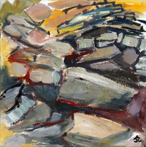 original painting from the ness of brodgar by Jeanne Bouza Rose