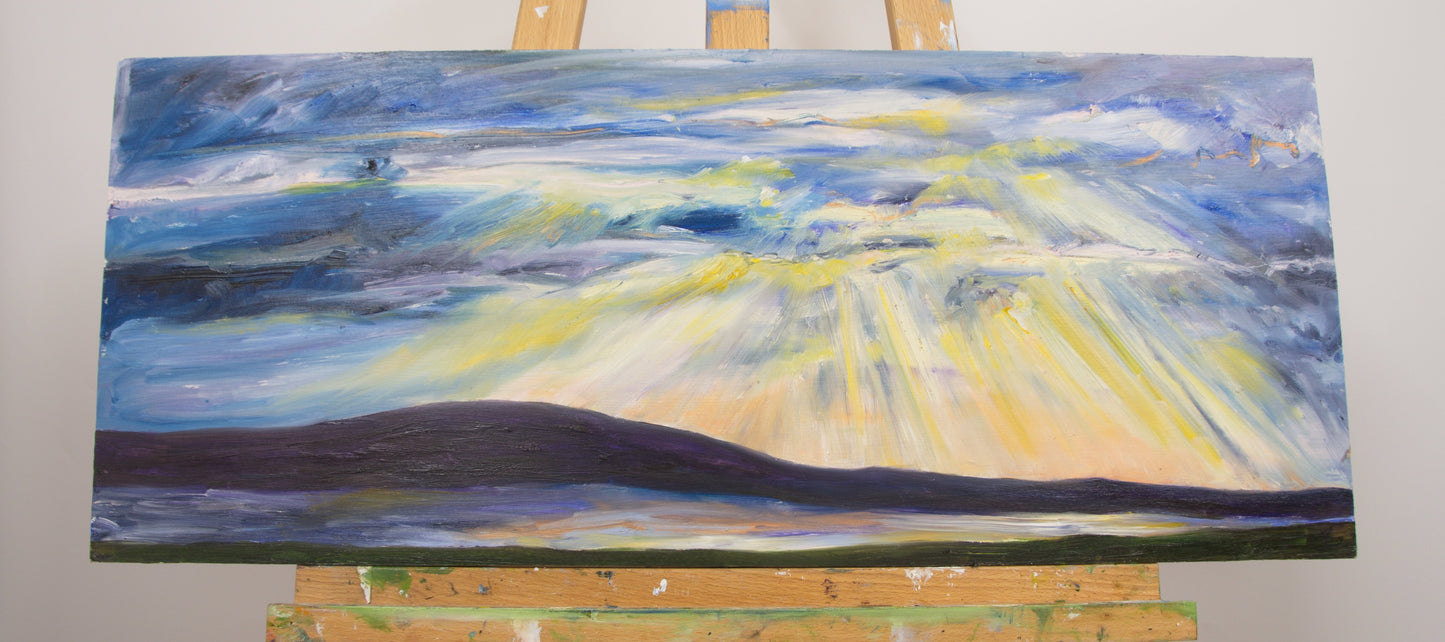 Moonrise Overlooking Scapa Flow, Orkney - Original