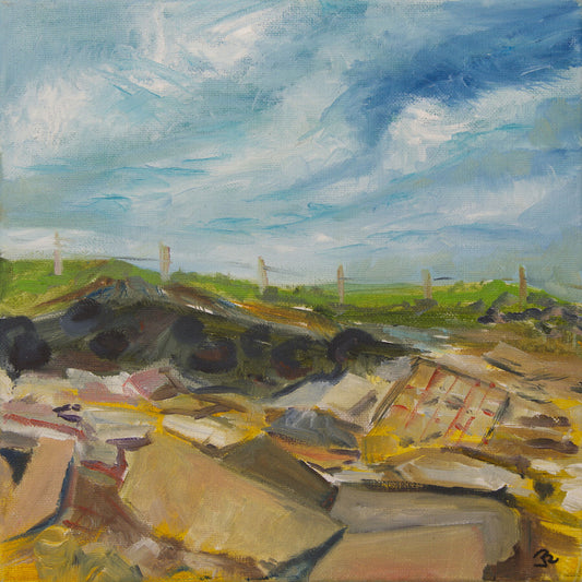 print of Ness of Brodgar Orkney Scotland by Jeanne Bouza Rose