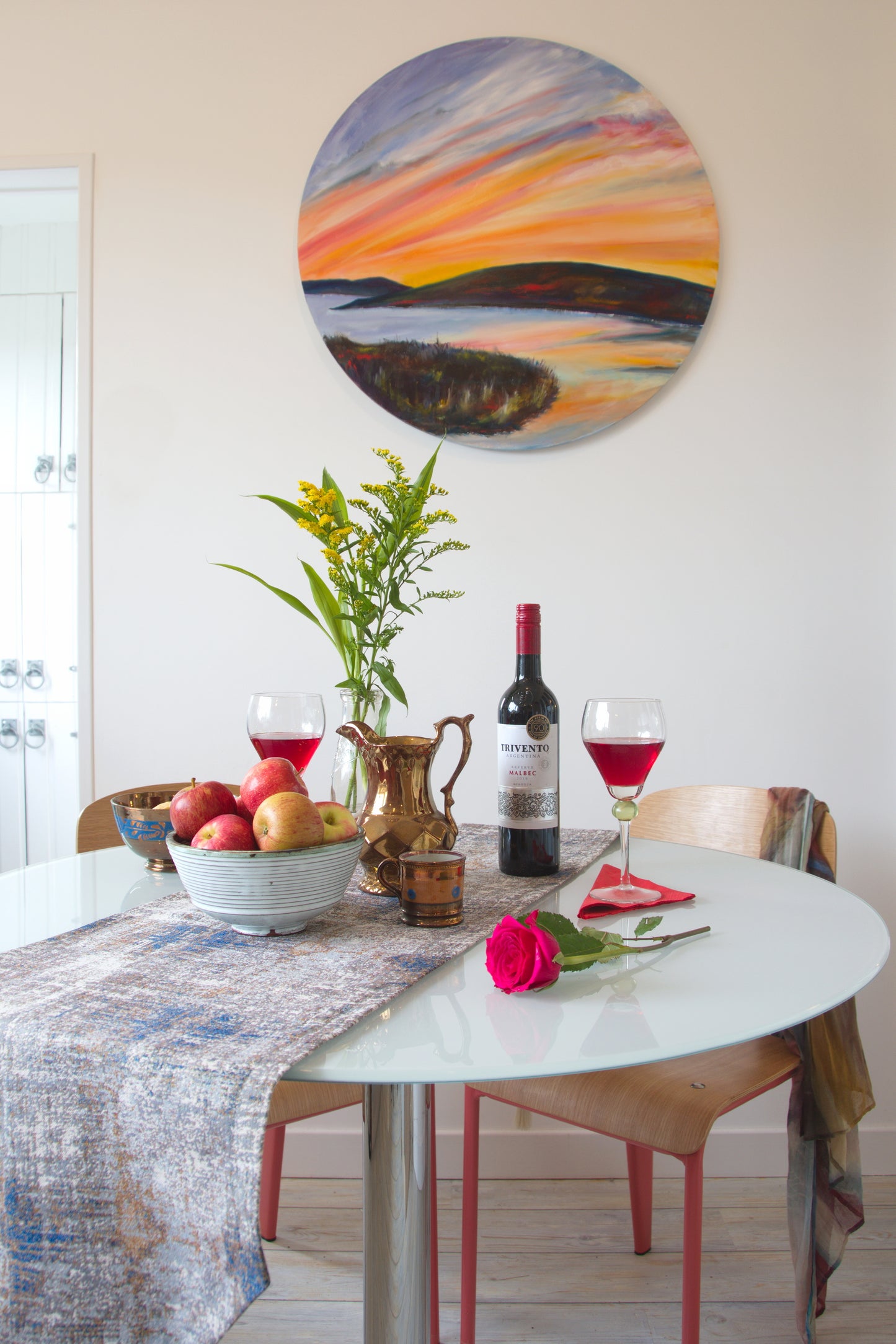 SOLD Sunset over Stenness Loch