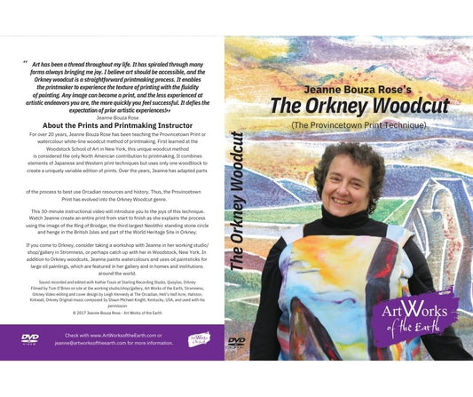 LEARN Jeanne Bouza Rose’s:  The Orkney Woodcut: a variation on the Provincetown Print Technique