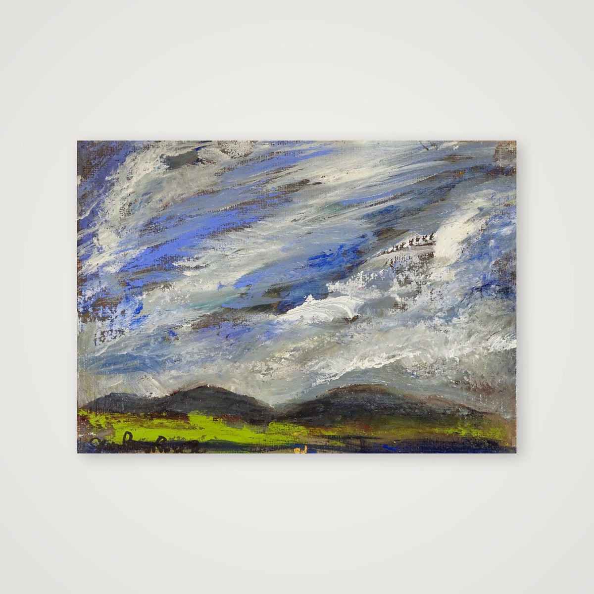 HOY IS BEYOND THE NESS 5x7 oil on canvas board at the NESS  — 59×42cm, 23×17" Print only