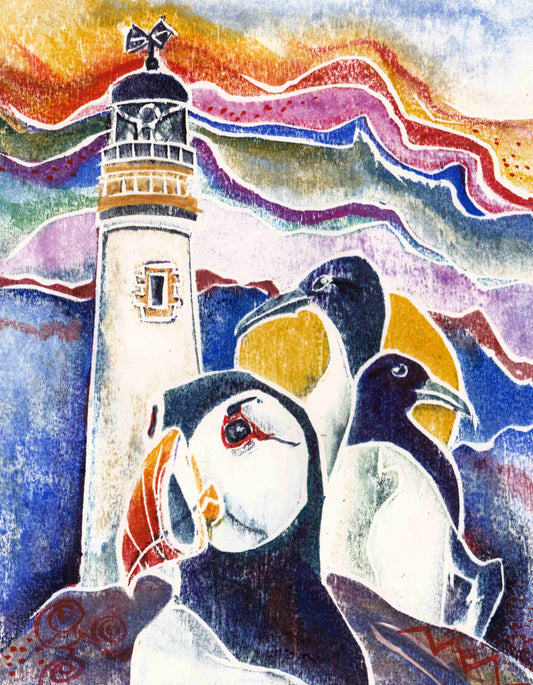 Puffins at Westray