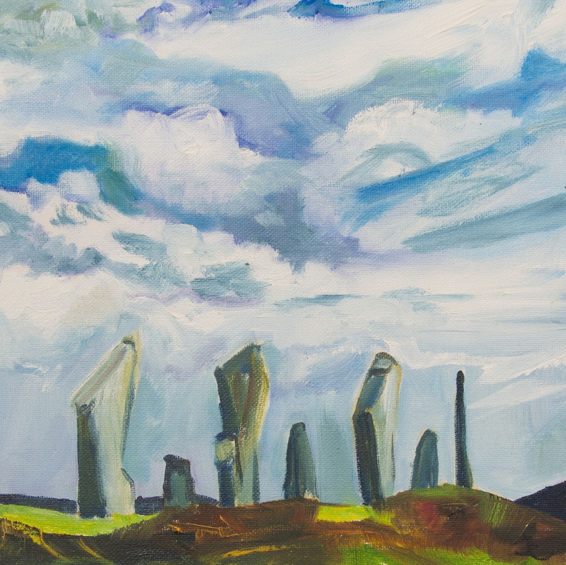 print of the Ring of Brodgar Orkney Scotland by Jeanne Bouza Rose